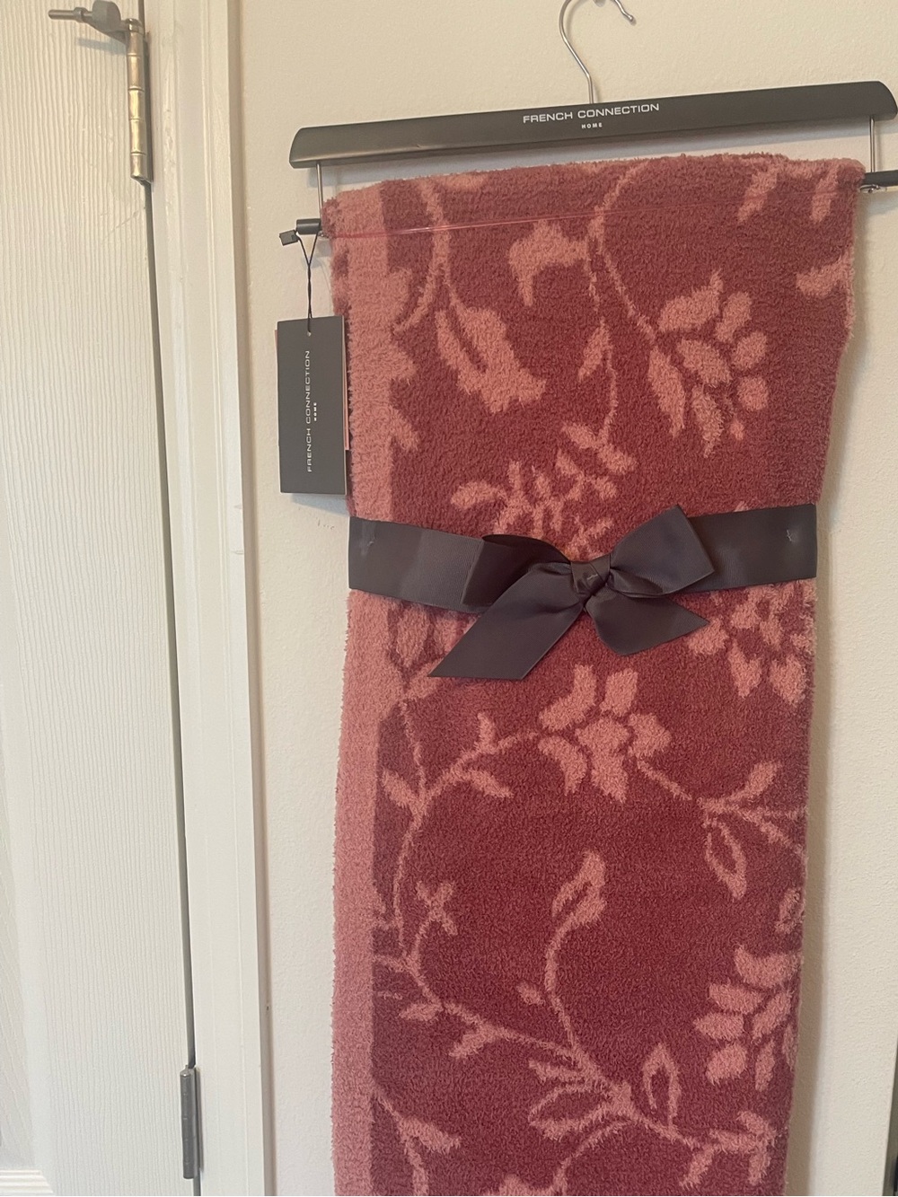 French Connection Floral Throw Blanket NWT